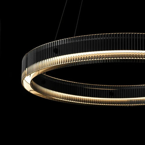 Modern Italian style nordic ring LED chandelier - vue 5 sur 9