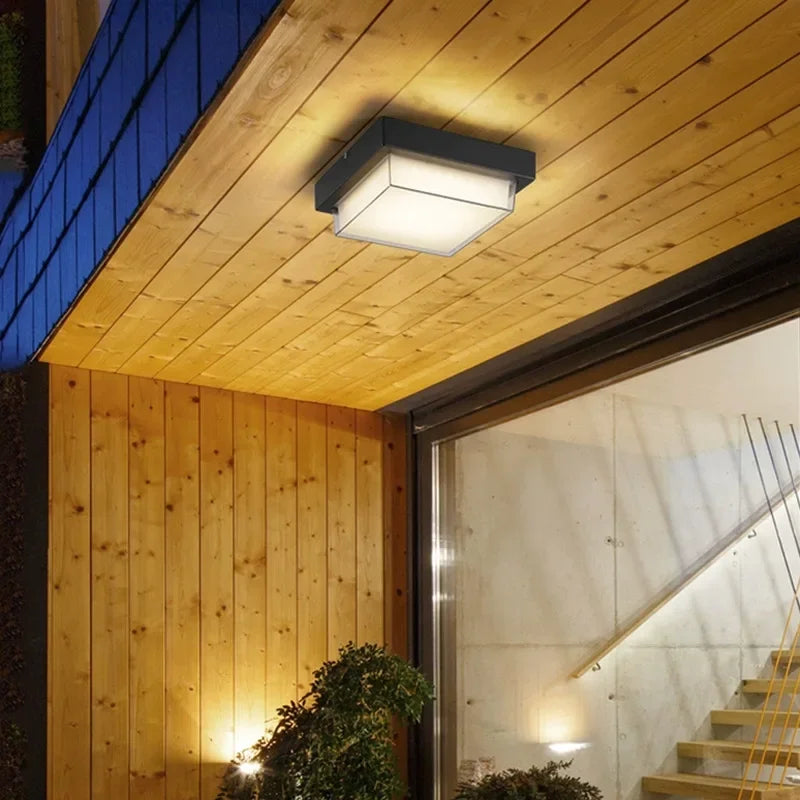 Waterproof ceiling light for garden, courtyard, balcony and outdoor decor