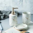 ceramic bottles for soap, shampoo and shower gel