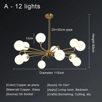 Nordic LED chandelier for modern lighting