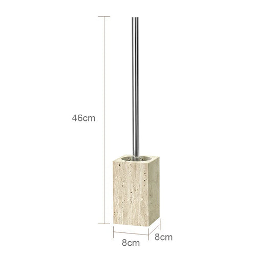 elegant travertine bathroom accessory set - vue 25 sur 30
