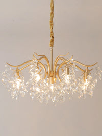 French retro crystal chandelier American style for a romantic atmosphere