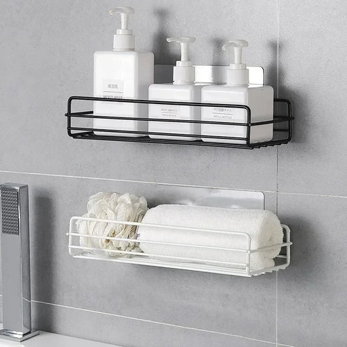 Japanese style wrought iron shelf wall storage rack - vue 2 sur 19