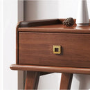 wooden shoe cabinet with drawers and built-in bench