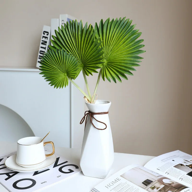 Monstera and banana leaf bouquet for home and wedding decor