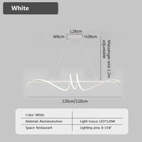 Modern LED pendant light for interior decor and cafés