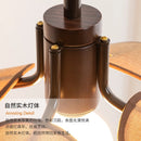 Vintage woven fabric chandelier Japanese style for artistic lighting