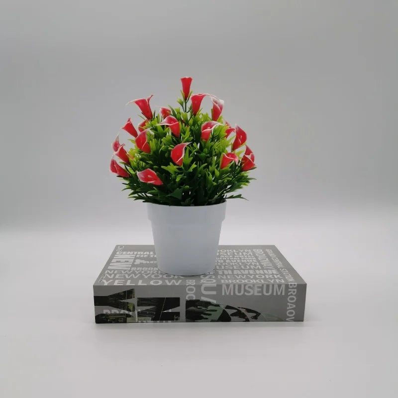 Artificial bonsai flower in pot for indoor and outdoor decoration - vue 9 sur 13