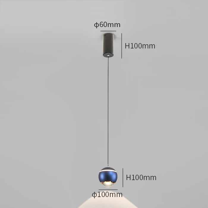 Modern ball-shaped pendant light for creative interiors