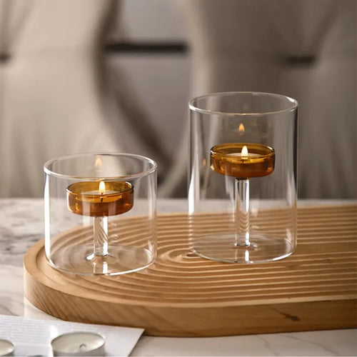 Luxury candle holder for romantic dinners, elegant and refined - vue 4 sur 10