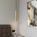 Minimalist brass pendant light for hotel