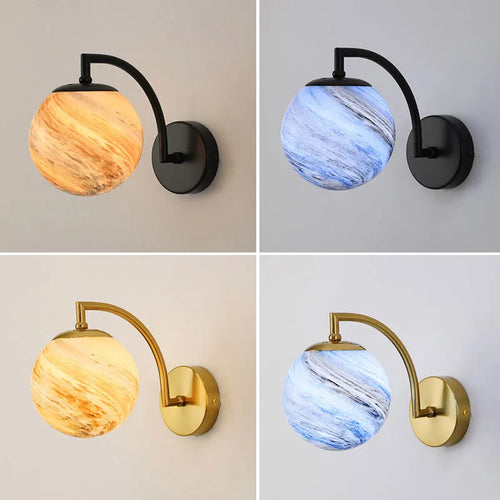 Nordic glass lampshade for sofa background and staircase - vue 2 sur 10