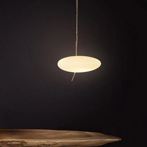 Nordic LED pendant lamp with touch switch and glass pebbles - vue 4 sur 8