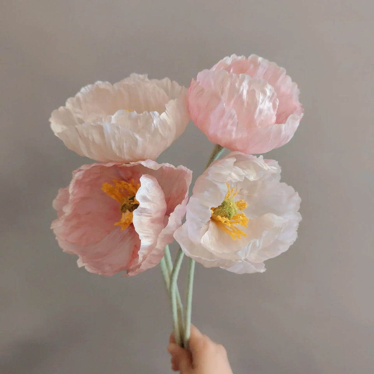 branche de fleurs artificielles pavot pour décoration et bricolage - vue 4 sur 10