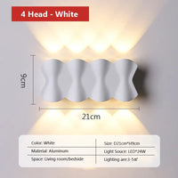 Modern LED wall light for outdoor and garden decoration