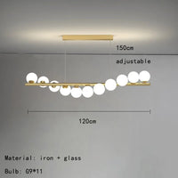 Creative adjustable pendant chandelier for multiple spaces