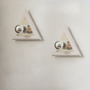 Modern triangular LED wall light for interior decoration