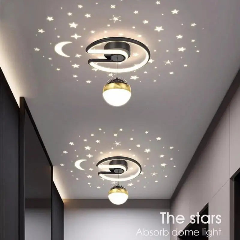 Star LED ball pendant light for indoor and outdoor decoration - vue 4 sur 9