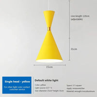 Nordic three-head aluminium pendant light