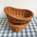 Wicker bread baskets for snacks and fruit