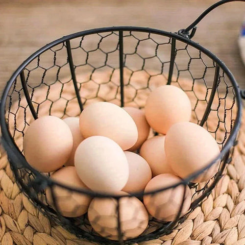 metal basket for egg storage and kitchen accessories - vue 2 sur 6
