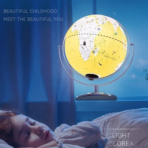 educational light globe world map decoration geography - vue 5 sur 19