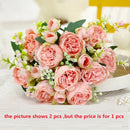 Artificial silk peonies for elegant and refined décor