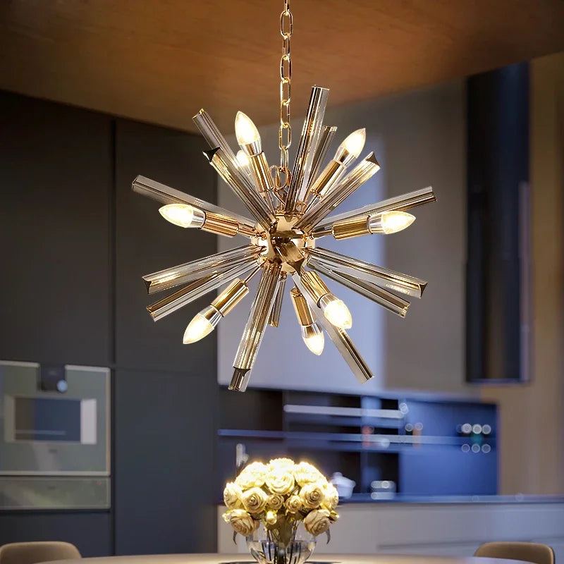 Modern dandelion crystal chandelier for elegant interiors