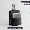 liquid soap dispenser with storage for kitchen accessories