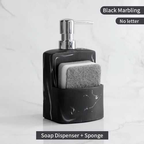 liquid soap dispenser with storage for kitchen accessories - vue 15 sur 14
