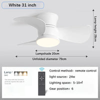 Modern ceiling light with integrated fan for contemporary interiors
