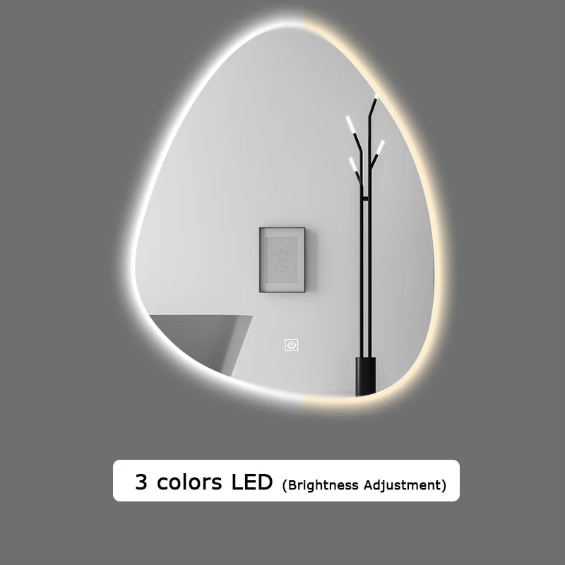 miroir intelligent multifonction avec haut-parleur bluetooth et led réglable - vue 11 sur 13