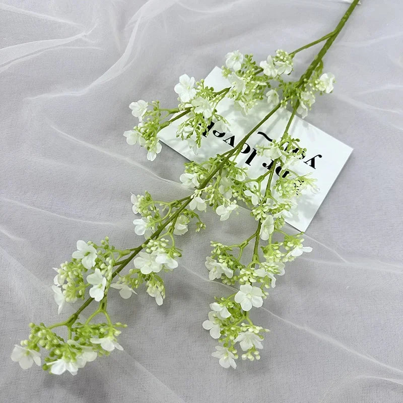 Artificial silk gypsophila branches for indoor decoration - vue 10 sur 14