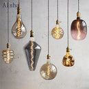 Retro glass pendant light for artistic decor and display
