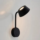 Modern rotating aluminium wall light with switch for indoor lighting