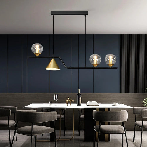 Modern minimalist pendant light for bar and counter - vue 3 sur 9