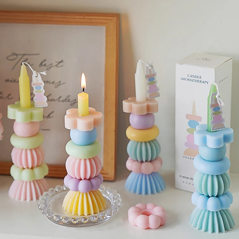 stackable soy wax scented candle for weddings and birthdays