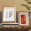 Waterproof rustic wooden photo frame with vintage glass
