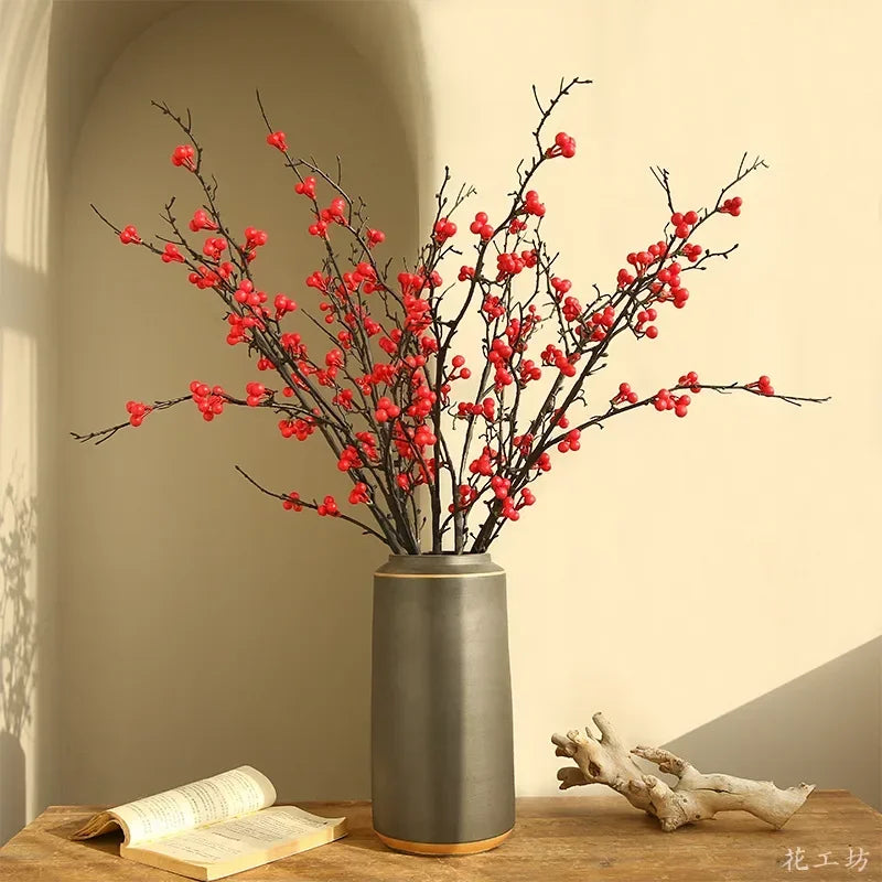 Artificial holly plants for floral and table decoration - vue 5 sur 9