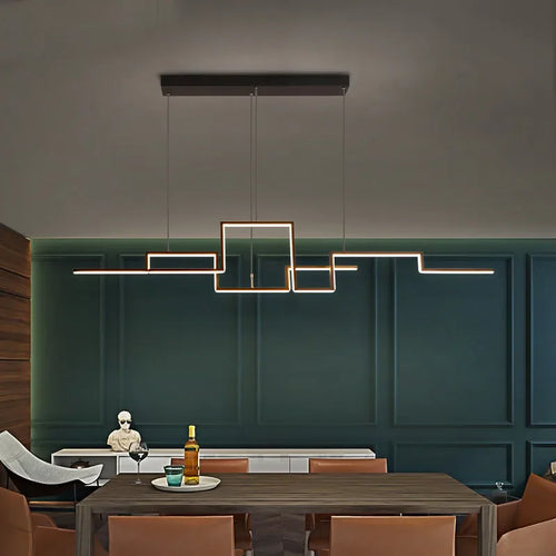 Modern dimmable chandelier for indoor use with elegant design - vue 3 sur 9