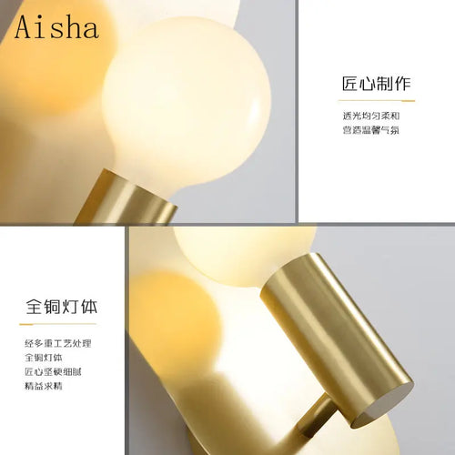 Luxury oval Nordic wall light for interior decoration - vue 7 sur 7