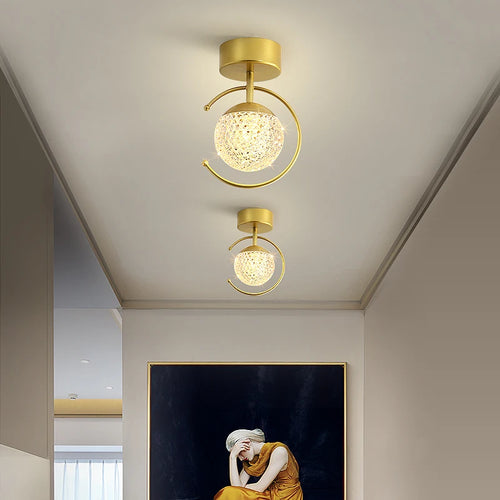 Acrylic LED ceiling light luxury indoor stepless dimming - vue 6 sur 10