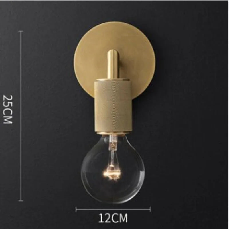 LED wall light with glass and metal shade - vue 21 sur 21