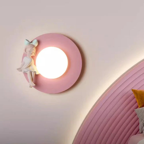 Modern cosy girls' bedroom wall light - vue 2 sur 18
