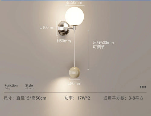 Retro medieval style LED wall light for interior decoration - vue 9 sur 9