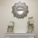 sun apolo art designs gold silver decorative wall mirror