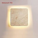 Yellowstone natural stone IP65 waterproof LED square wall light for villa entrance, corridor, restaurant, decorative indoor outdoor lighting
