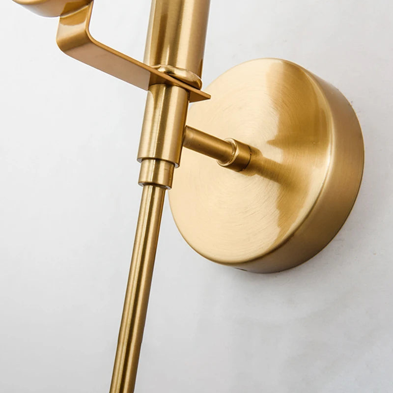 Nordic wall light with classic dolomite lampshade - vue 4 sur 10