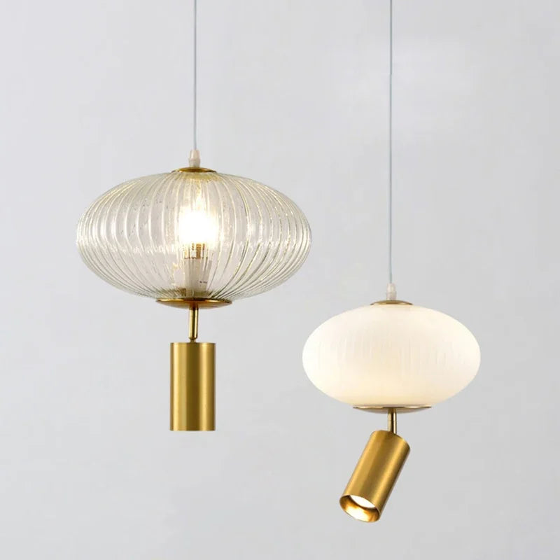 Retro glass pendant light for interior decoration