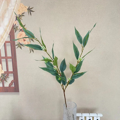 Artificial eucalyptus silk leaf for interior decoration